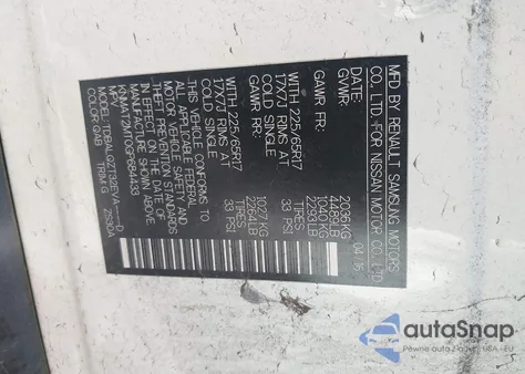 2016 Nissan Rogue Sv from USA, damaged, VIN KNMAT2MT0GP684433